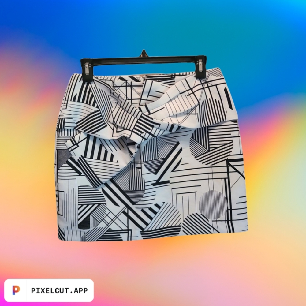 SALE!! Do+Be Mini Skirt, black and white, M, 8/10